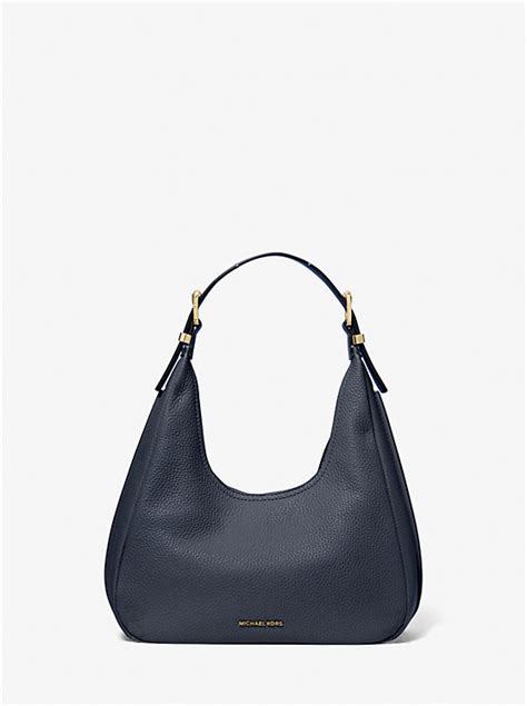 Nolita Small Pebbled Leather Hobo Shoulder Bag .